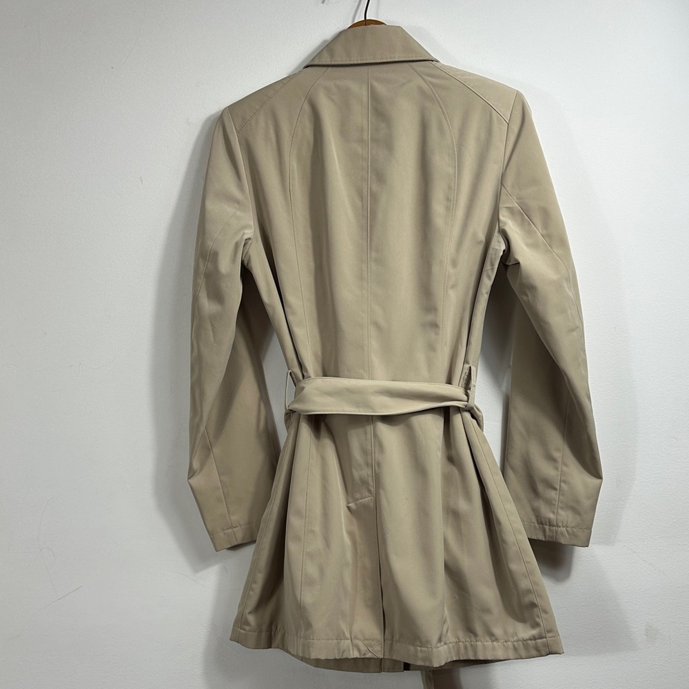 Braetan Elegant Beige Women's rain repelling Trench Coat size small w/belt (F12) - Picture 4 of 13
